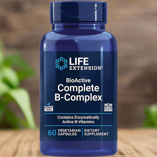 BioActive Complete B-Complex, 60 Capsules, Life Extension