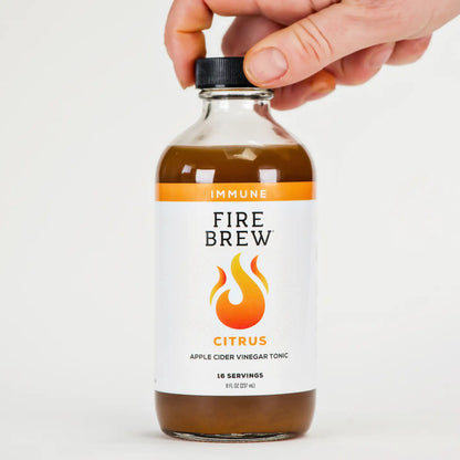 Citrus Immune Apple Cider Vinegar Fire Cider Tonic, 8oz, Fire Brew