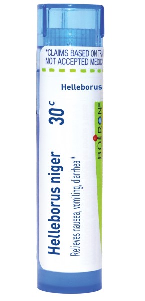 Helleborus Niger 30C, 200CK, Homeopathic Medicine for Nausea, Vomiting & Diarrhea, Boiron, 80 Pills (Pill Size #40)