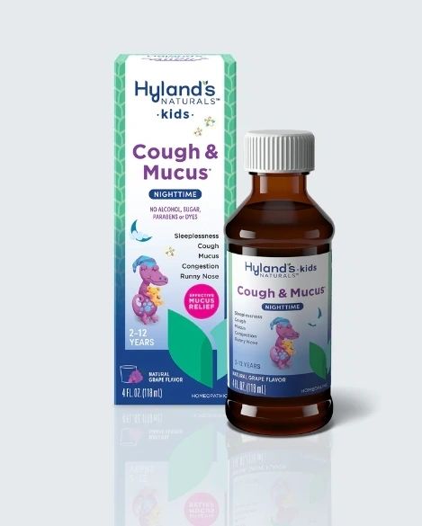 Kids Cough & Mucus, Nighttime, Mucus Relief, 4oz, Hyland's