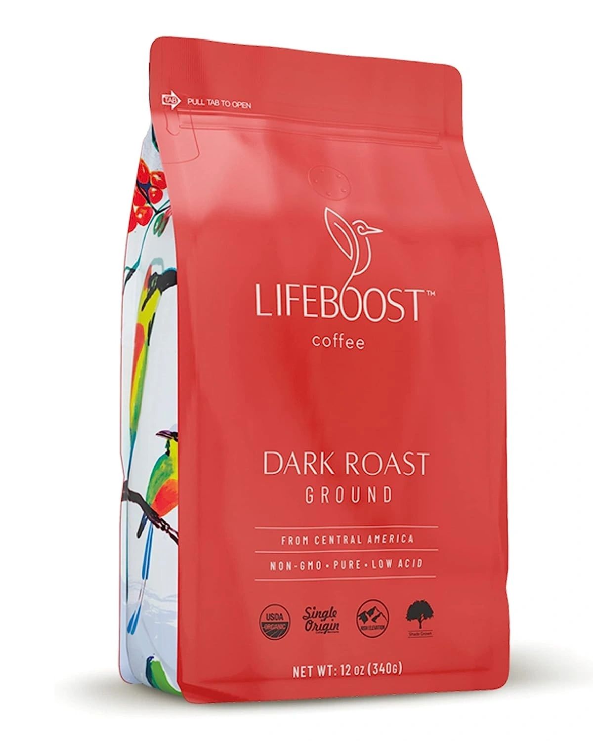 Embolden Dark Roast Ground Coffee, 12oz, Lifeboost