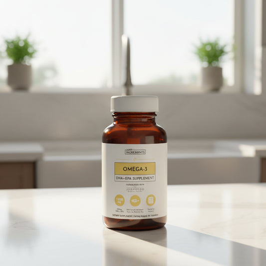 Omega-3 DHA + EPA Supplement, 60 Capsules, Just Ingredients