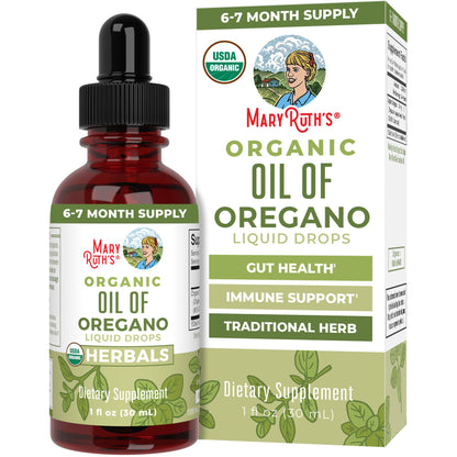 Oil Of Oregano, Liquid Drops, 1oz, MaryRuth Organics