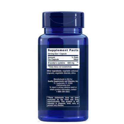 N-Acetyl-L-Cysteine, 600 mg, 60ct, Life Extension