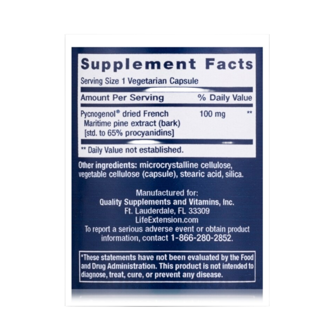 Pycnogenol, Anti-Aging Extract for Enhanced Health & Vascular Support, 60 Capsules, Life Extension