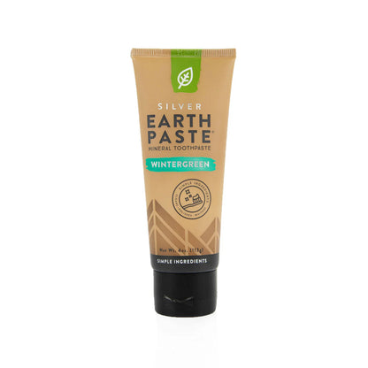 Silver Earth Paste, Mineral Tooth Paste, Wintergreen, 4oz, Redmond Life
