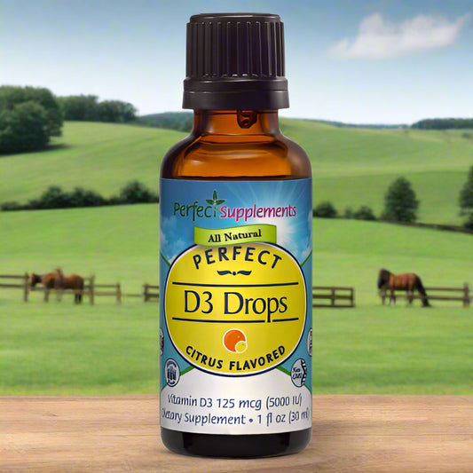 Perfect D3 Drops, Citrus Flavored Vitamin D3, 1oz, Perfect Supplements