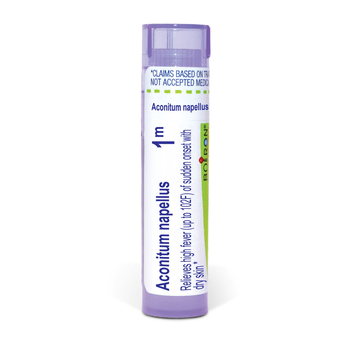 Aconitum Napellus, Homeopathic Medicine for High Fever (up to 102F) of Sudden Onset, Boiron, 80 Pills (Pill Size #40)