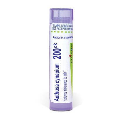 Aethusa Cynapium, Homeopathic Medicine for Intolerance to Milk, Boiron, 80 Pills (Pill Size #40)