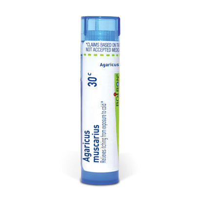Agaricus Muscarius, Homeopathic Medicine for Itching from Exposure to Cold, Boiron, 80 Pills (Pill Size #40)