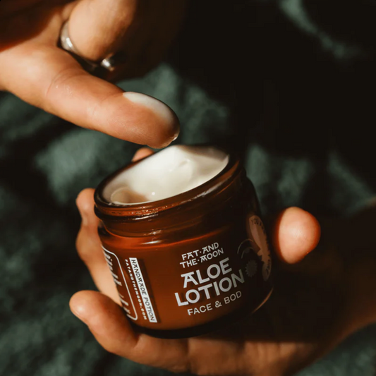 Aloe Lotion - Calming & Dewy, 2oz, Fat and the Moon