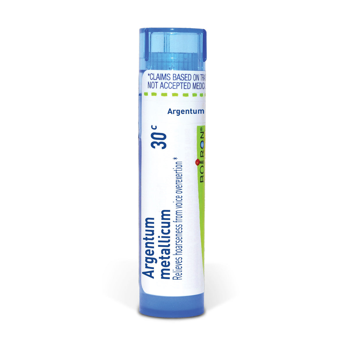 Argentum Metallicum, Homeopathic Medicine for Relieving Hoarseness From Voice Overexertion, Boiron, 80 Pills (Pill Size #40)