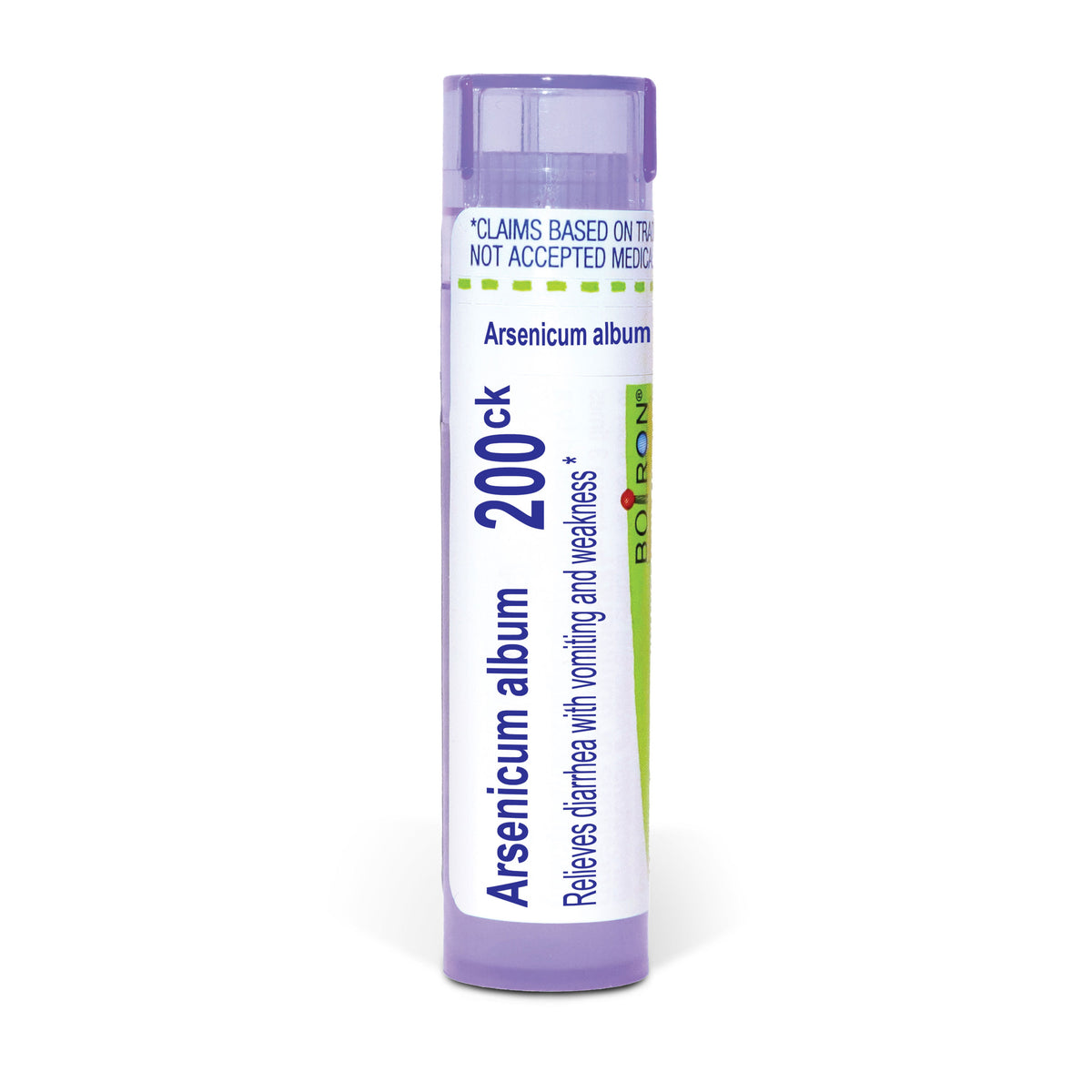 Arsenicum Album, Homeopathic Medicine for Diarrhea with Vomiting and Weakness, Boiron, 80 Pills (Pill Size #40)