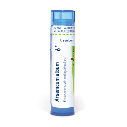 Arsenicum Album, Homeopathic Medicine for Diarrhea with Vomiting and Weakness, Boiron, 80 Pills (Pill Size #40)