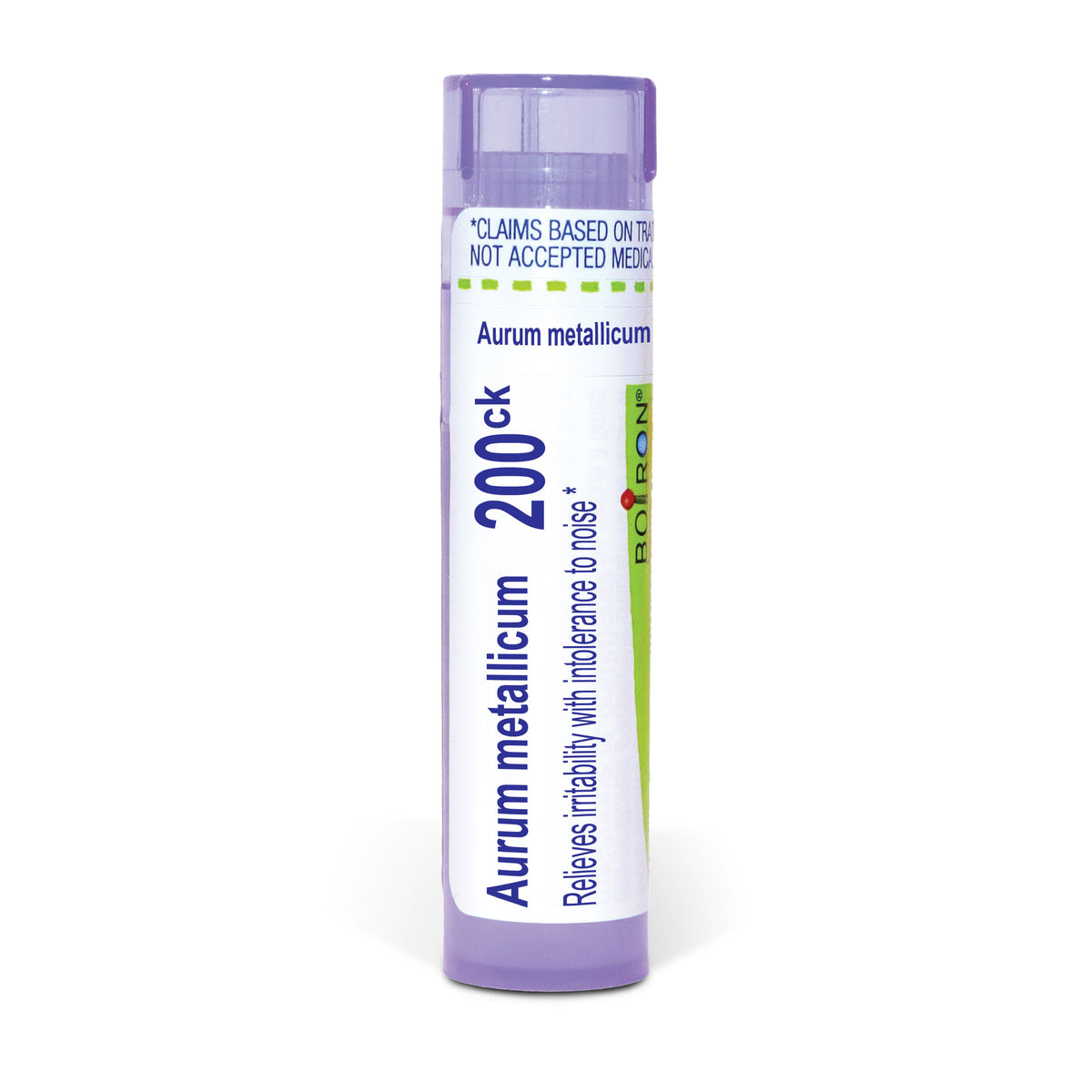 Aurum Metallicum, Homeopathic Medicine for Irritability, Boiron, 80 Pills, (Pill Size #40)
