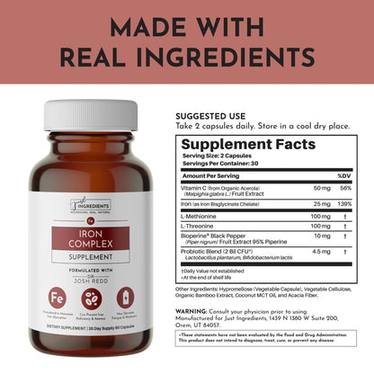 Iron Complex, 60 Capsules, Just Ingredients