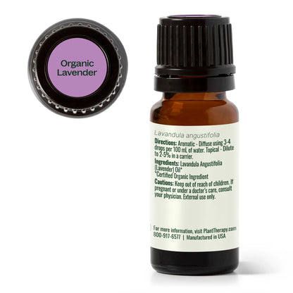 Organic Lavender Essential Oil, 10ml, Plant Therapy