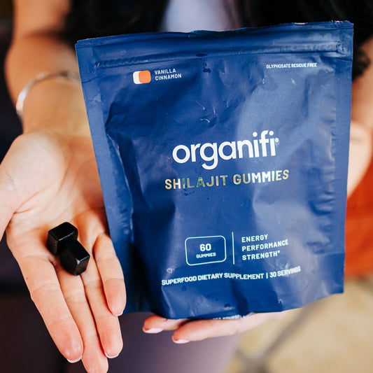 Shilajit Gummies- For Energy, Performance, and Strength, 60 Gummies, Organifi