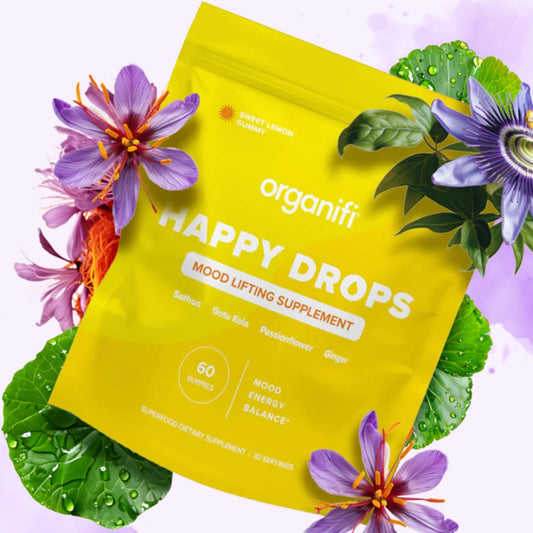 Happy Drops Gummies, Mood Lifting Supplement, 60ct, Organifi