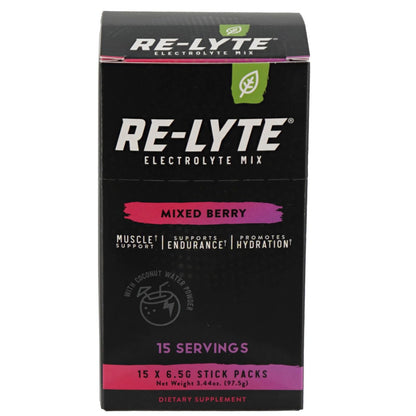 Re-Lyte Electrolyte Mix, 15 Stick Packs, Redmond Life