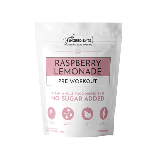 Raspberry Lemonade Pre-Workout, 30 Servings, Just Ingredients