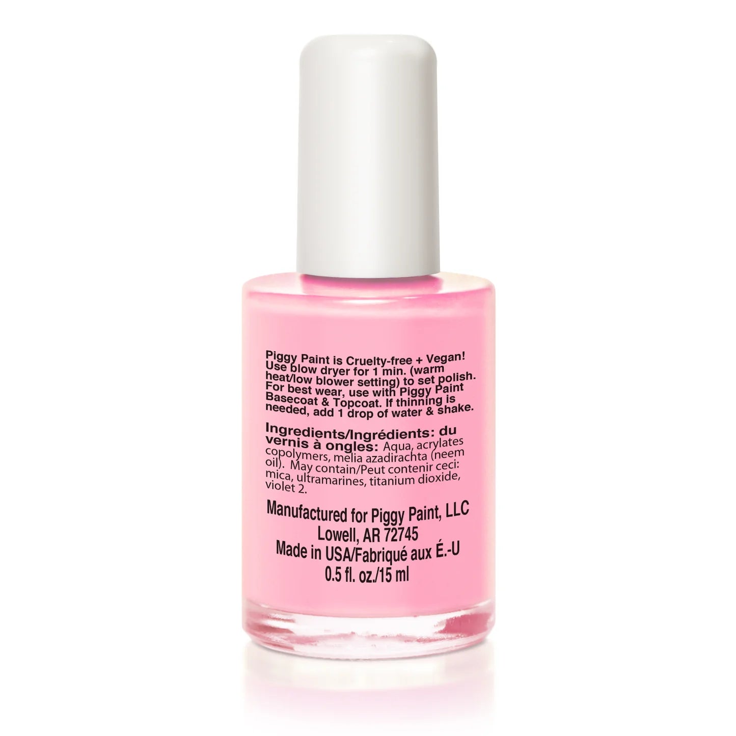 Muddles the Pig - Pastel Matte Pink Nail Polish, 0.5oz, Piggy Paint