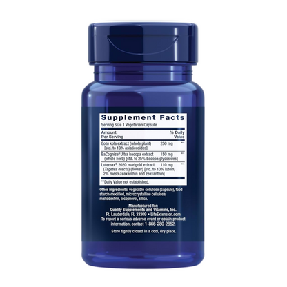 Quick Brain Nootropic - Fast thinking, Better Learning & Concentration, 30 Capsules, Life Extension
