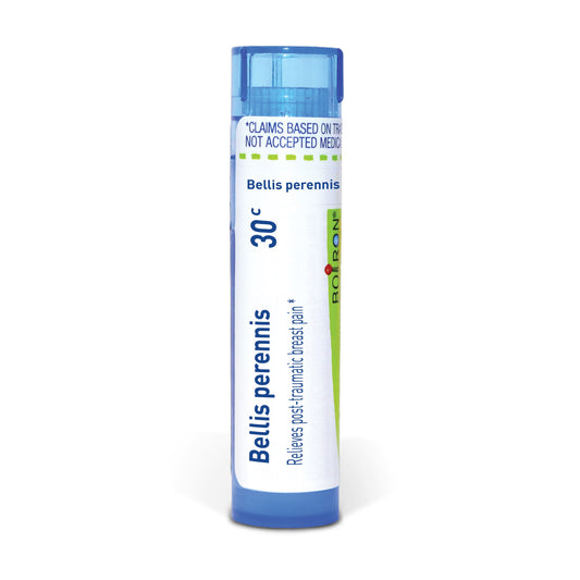Bellis Perennis, Homeopathic Medicine for Post-Traumatic Breast Pain, Boiron, 80 Pills (Pill Size #40)