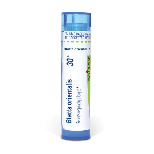 Blatta Orientalis, Homeopathic Medicine for Relieving Respiratory Allergies, Boiron, 80 Pills (Pill Size #40)