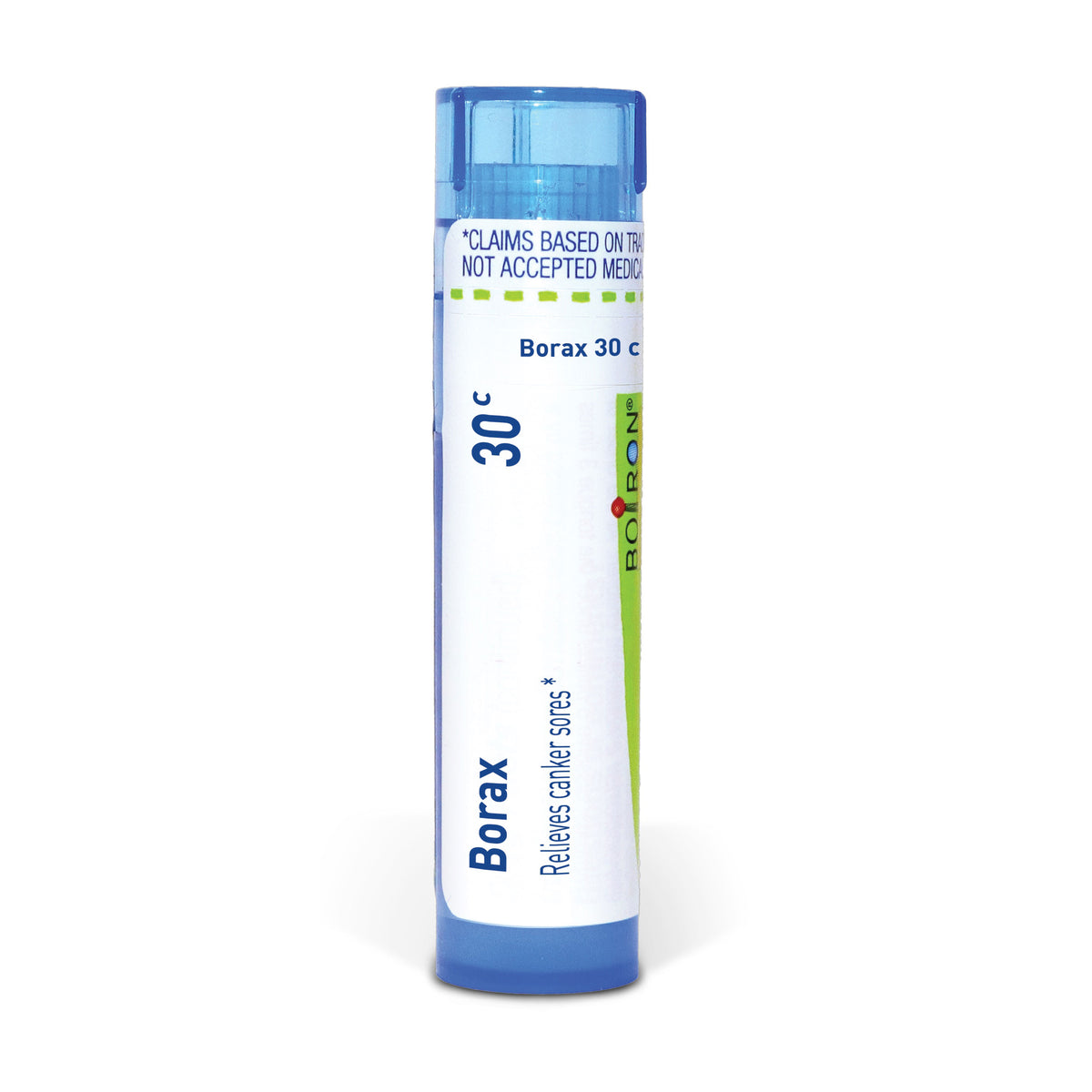 Borax, Homeopathic Medicine for Canker Sores, Boiron, 80 Pills (Pill Size #40)