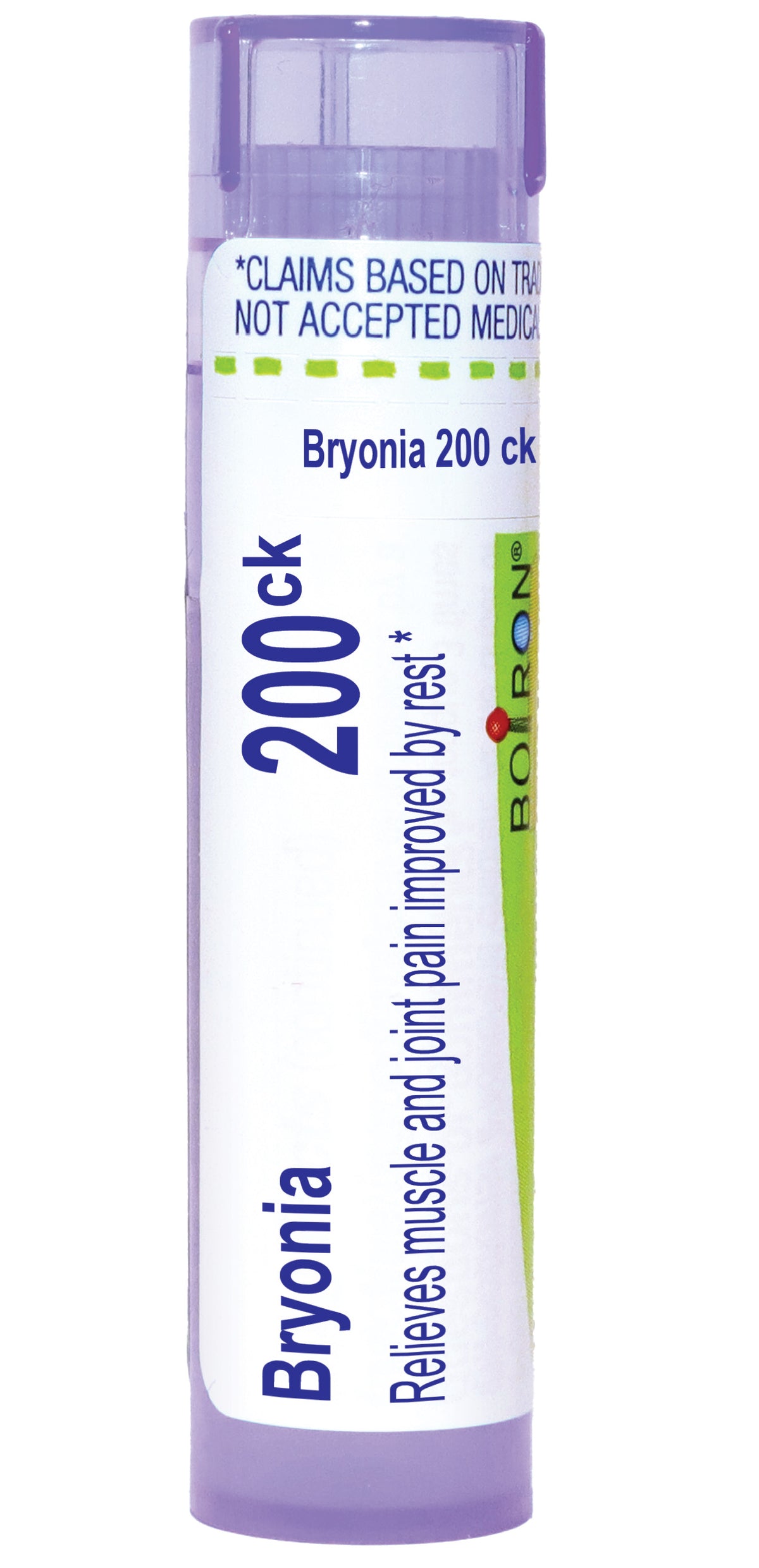 Bryonia, Homeopathic Medicine for Muscle & Joint Pains Improved by Rest, Boiron, 80 Pills (Pill Size #40)