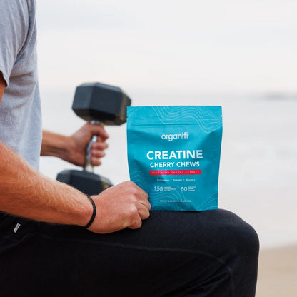 Creatine Cherry Chews, For Performance, Strength, and Recovery, 60 Gummies, Organifi
