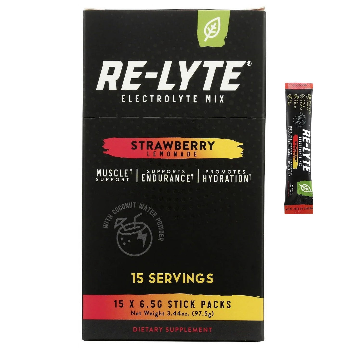 Re-Lyte Electrolyte Mix, 15 Stick Packs, Redmond Life
