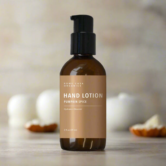 Pumpkin Spice Hand Lotion, 2oz, Rowe Casa Organics