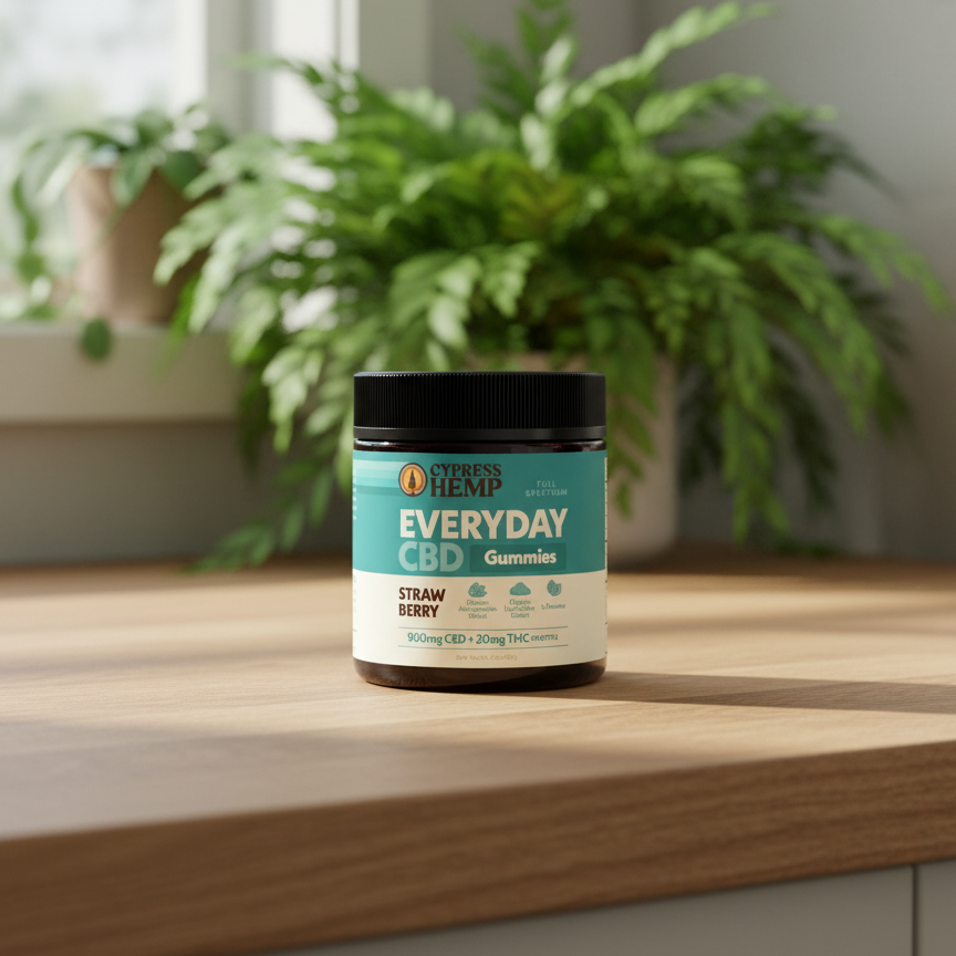 CBD Gummies (Strawberry Flavor, 30ct)