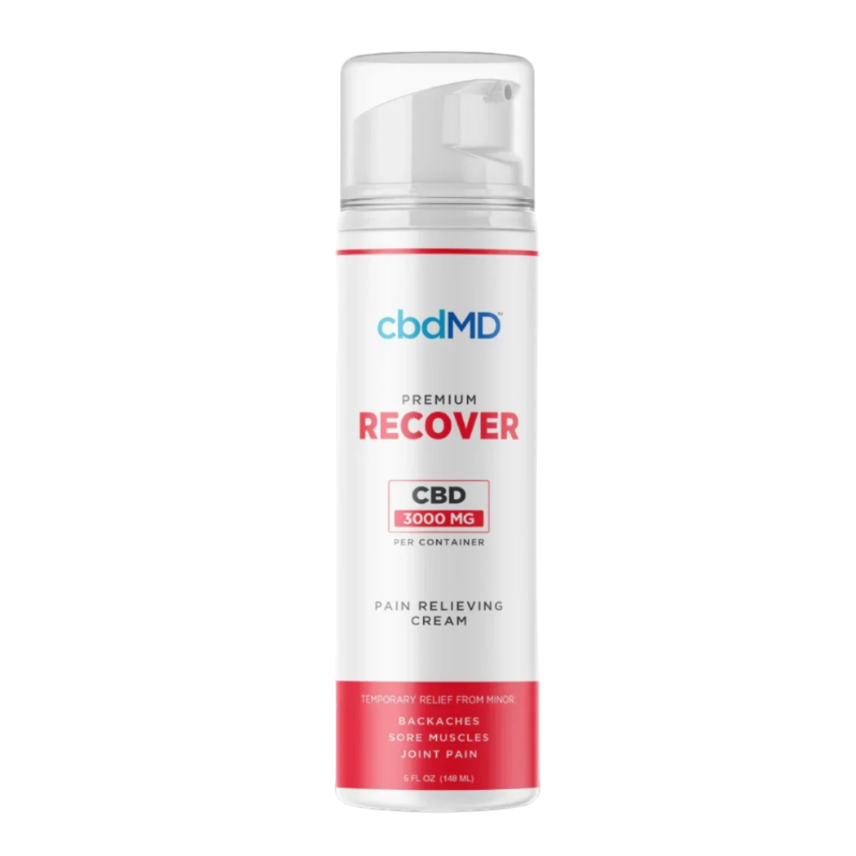 CBD Recover Cream, 3000mg CBD, 5oz, cbdMD