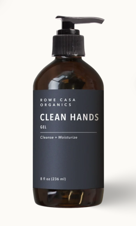 Clean Hands Gel, 8oz, Rowe Casa Organics