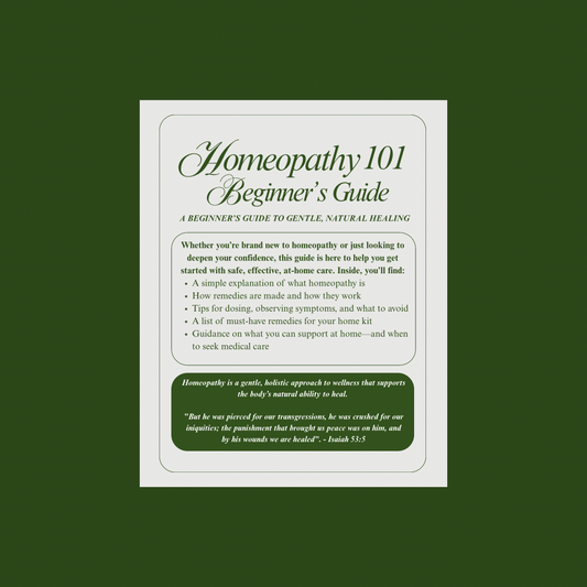 Digital Download: Homeopathy 101 Beginner Class