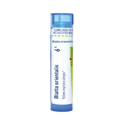 Blatta Orientalis 6C, 30C, 200CK, Homeopathic Medicine for Relieving Respiratory Allergies, Boiron, 80 Pills (Pill Size #40)