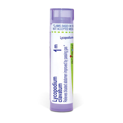 Lycopodium Clavatum 6C, 30C, 200CK, 1M, Homeopathic Medicine for Bloated Abdomen Improved by Passing Gas, Boiron, 80 Pills (Pill Size #40)
