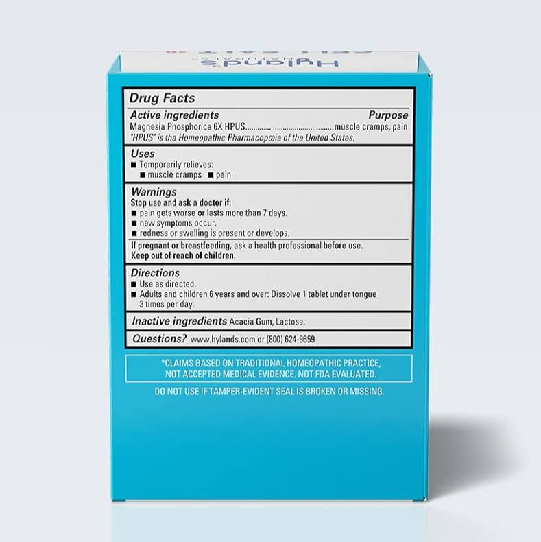 Cell Salt #8 Mag Phos 6x, 100 Tablets, Hyland's