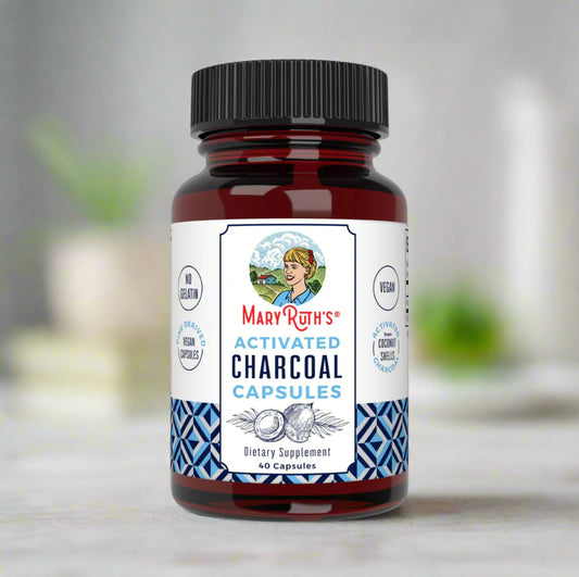 Activated Charcoal, 40 Capsules, MaryRuth Organics