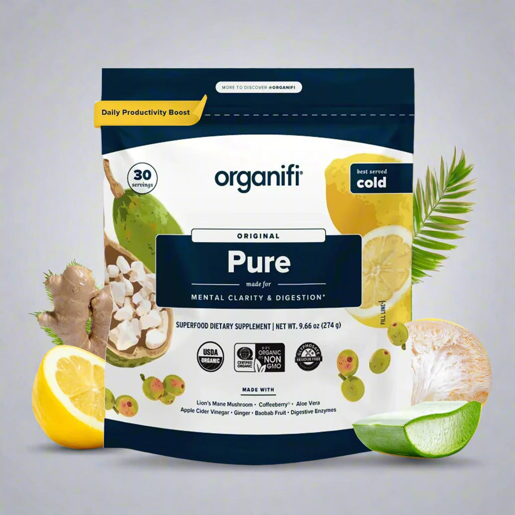 Pure - Mental Clarity & Digestion, 30 Servings, Organifi
