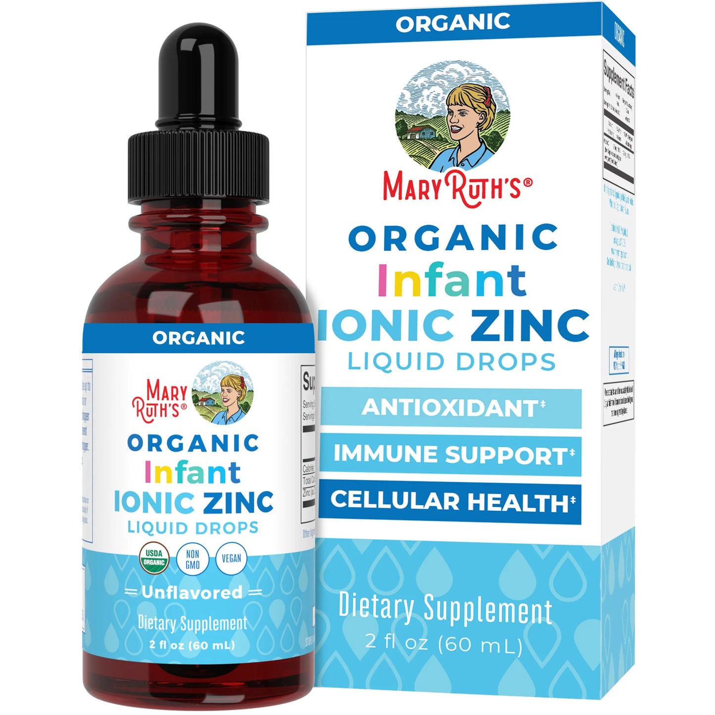 Infants Liquid Probiotic, Unflavored, 1oz, MaryRuth Organics