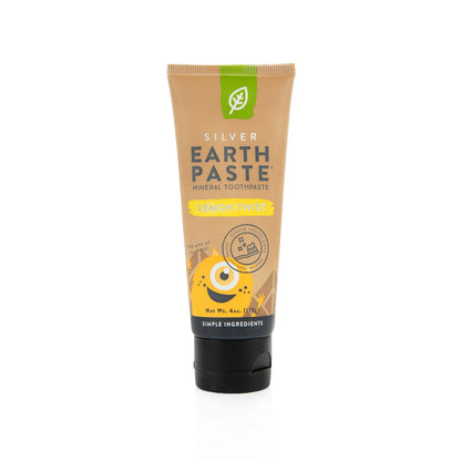Silver Earth Paste, Mineral Toothpaste, Lemon Twist, 4oz, Redmond Life