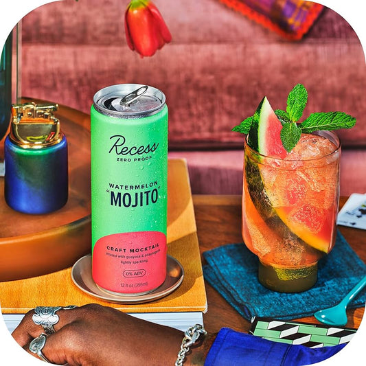 Watermelon "Mojito" -  Craft Mocktail, 12oz, Recess