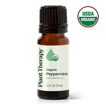Organic Peppermint Essential Oil, 10ml, Plant Therapy