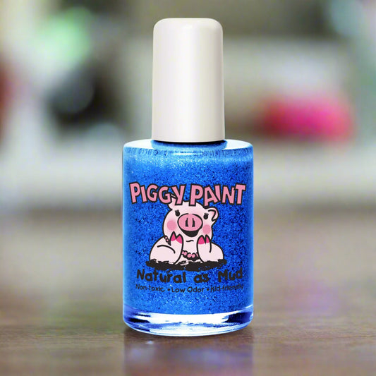 Mermaid in the Shade - Glitter Royal Blue Polish, 0.5oz, Piggy Paint