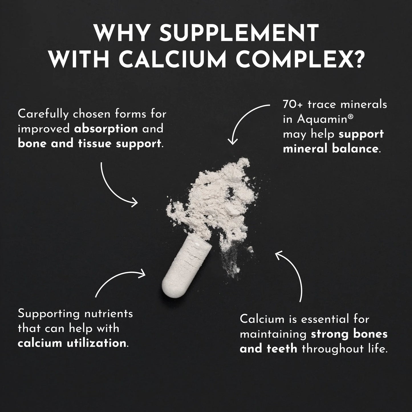 Calcium Complex, 60 Capsules, Just Ingredients