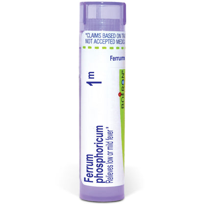 Ferrum Phosphoricum 6C, 30C, 200CK, 1M, Homeopathic Medicine for Low or Mild Fever, Boiron, 80 Pills (Pill Size #40)